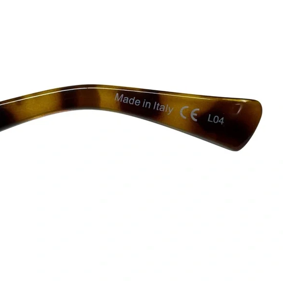 Von Zipper Overture Sunglasses Square Tortoise Brown Frame Lenses Italy